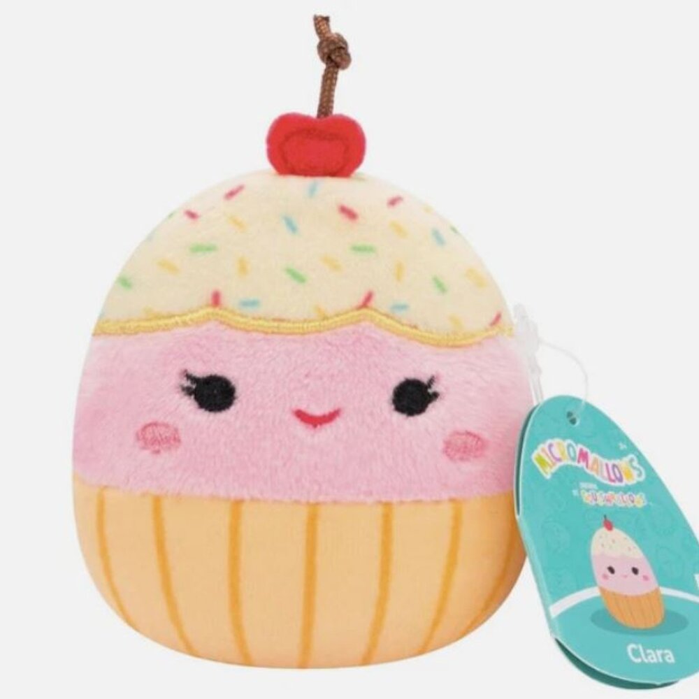 2.5” Original Squishmallows Micromallows Clara the Cupcake Collectible NEW